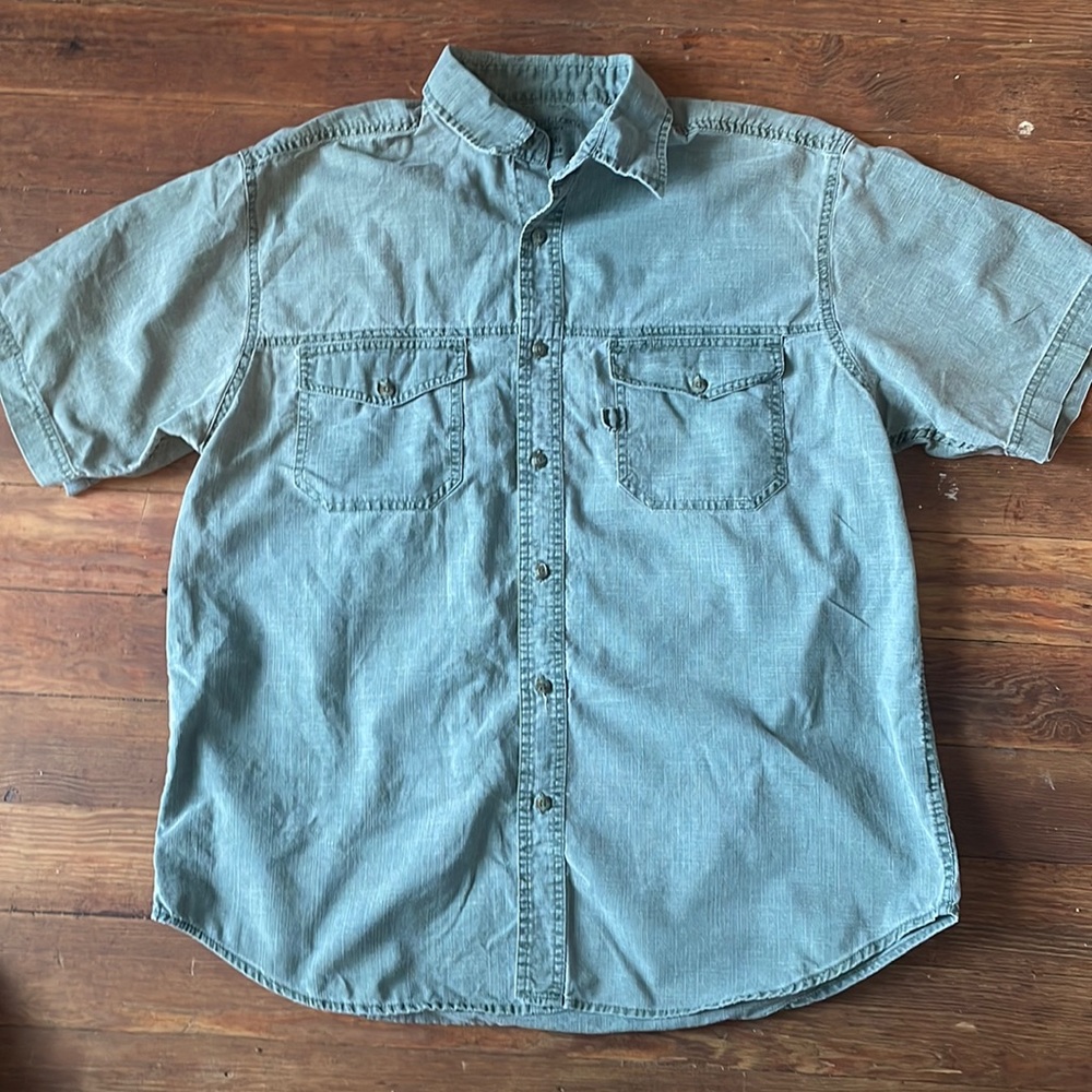 Faded Glory Green Button Down
